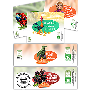 Étiquettes légumes enfants à imprimer : Le trompe-l'œil magique pour les repas