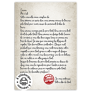 Lettre d'arrivée à imprimer : Une deuxième lutine de Noël rejoint l'aventure !