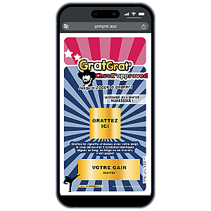 Carte annonce et demande virtuelle personnalisée – Faux ticket à gratter Humour